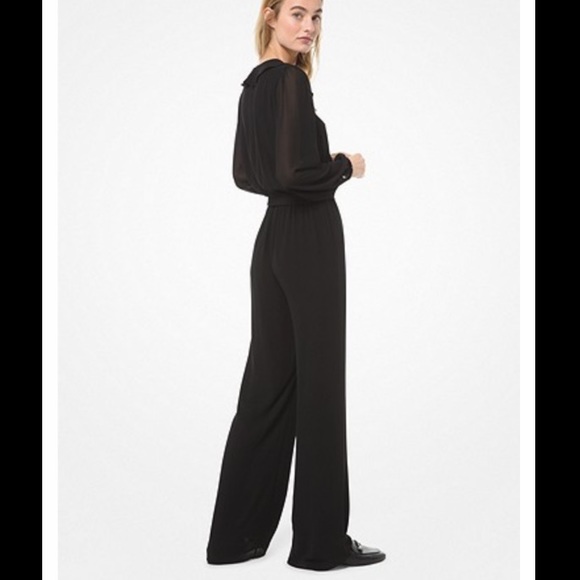 Michael Kors Black Longsleeve Jumpsuit - Picture 2 of 2